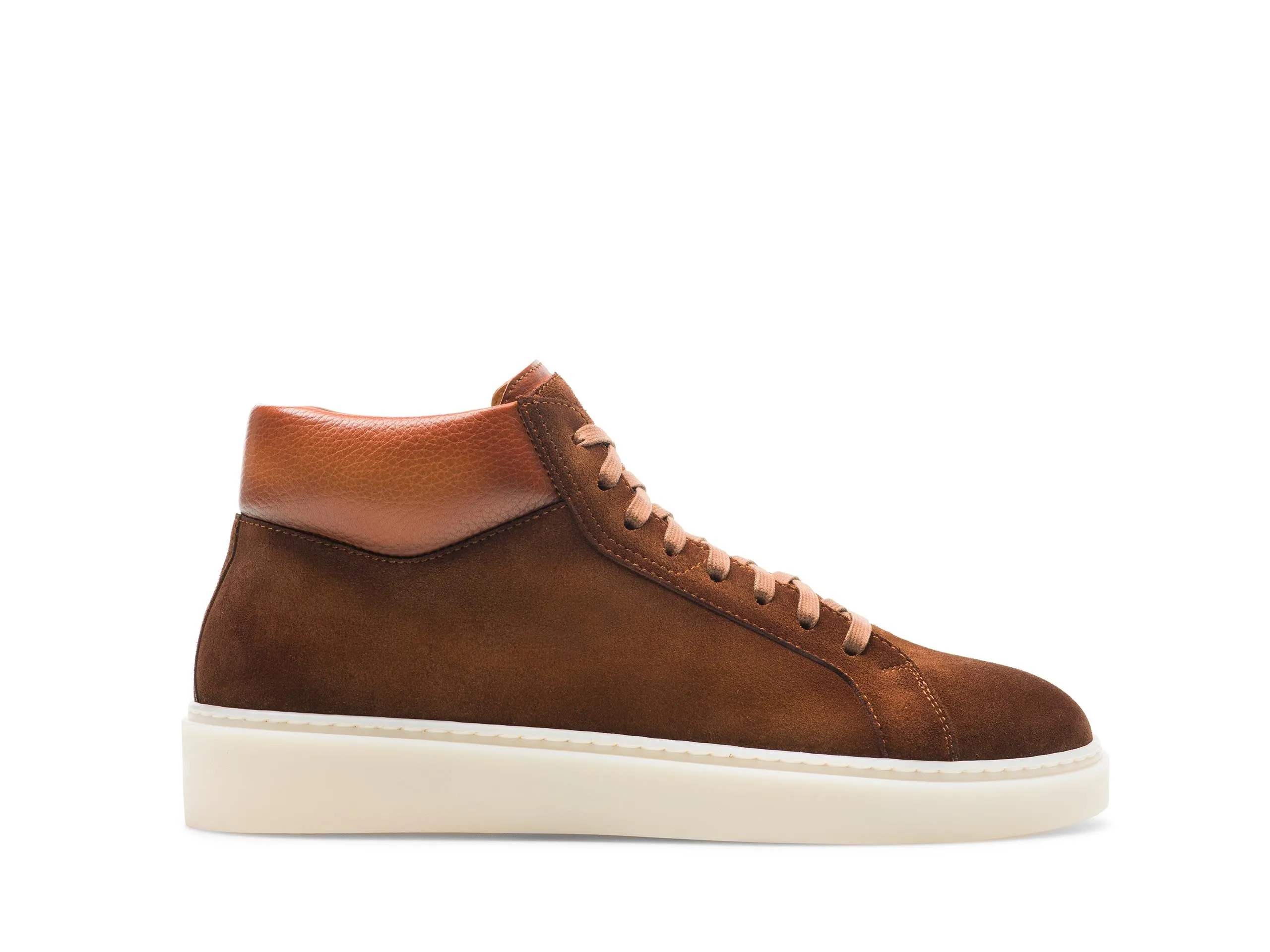 Tan Suede Nadelei High Top Sneaker Boots