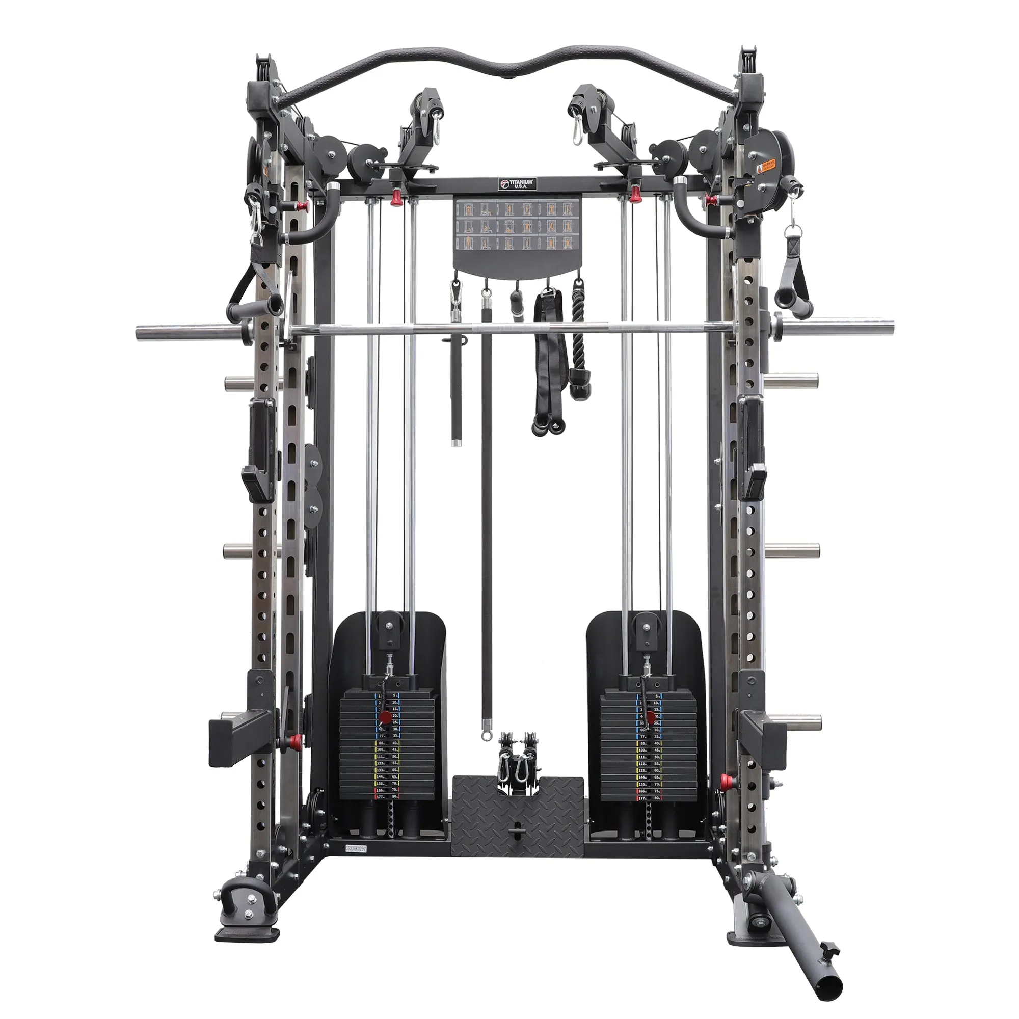TITANIUM USA C5 FUNCTIONAL SMITH MACHINE WITH WEIGHT STACKS