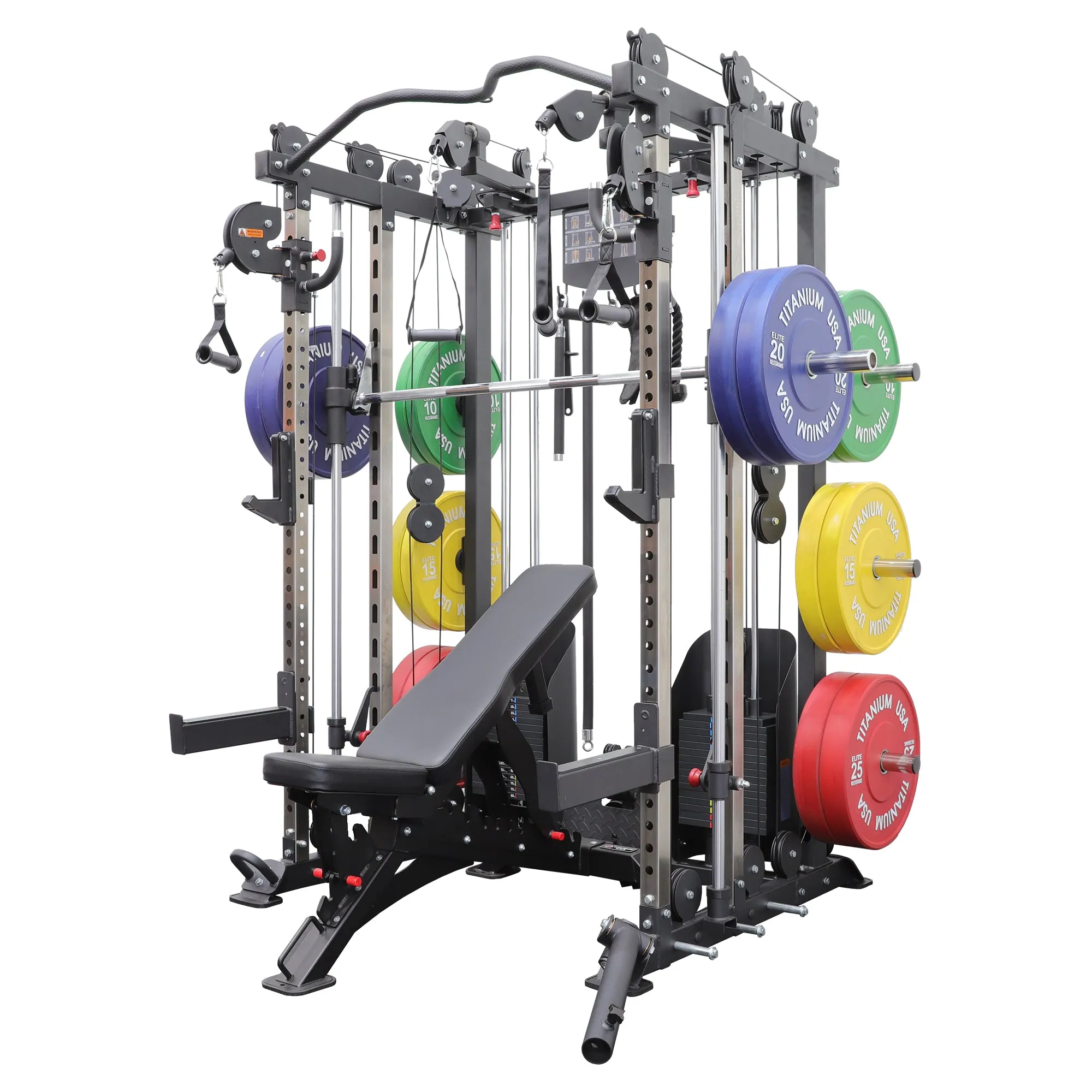 TITANIUM USA C5 FUNCTIONAL SMITH MACHINE WITH WEIGHT STACKS