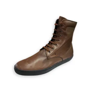 Tod's Men's Brown Leather Lace Up Boots Sneaker Sold Comfortable Dress shoes