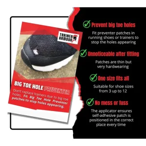 .Trainer Armour Big Toe Hole Preventer Pack - (BTH-001) - F