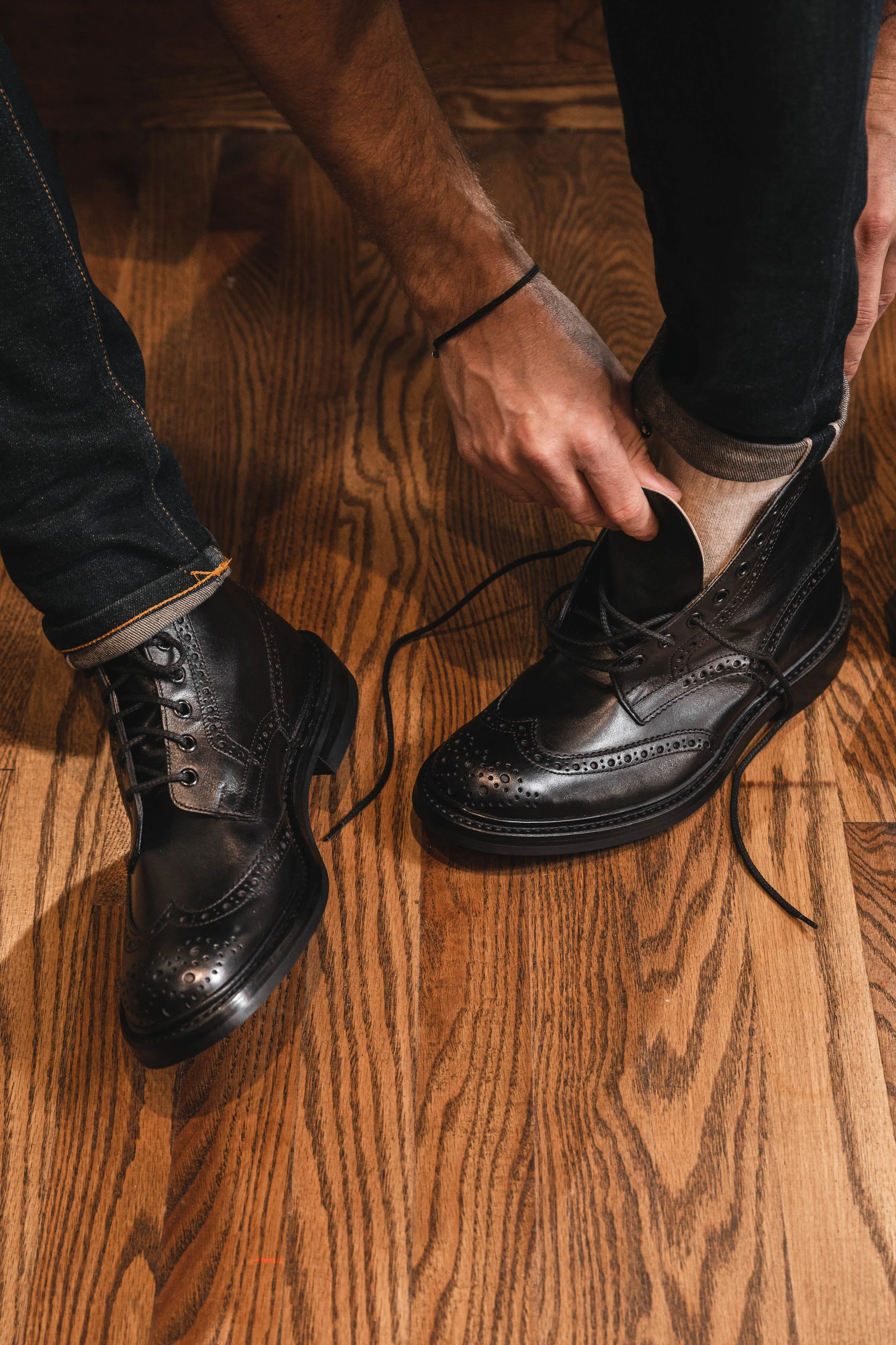 Trickers - Stow Country Boot - Black Box Calf