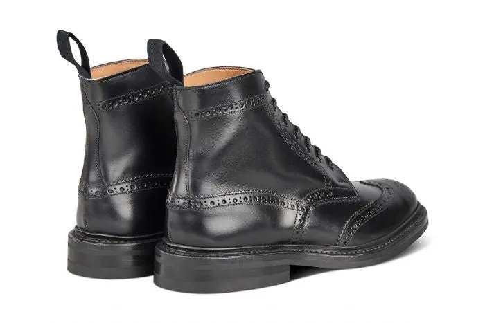 Trickers - Stow Country Boot - Black Box Calf