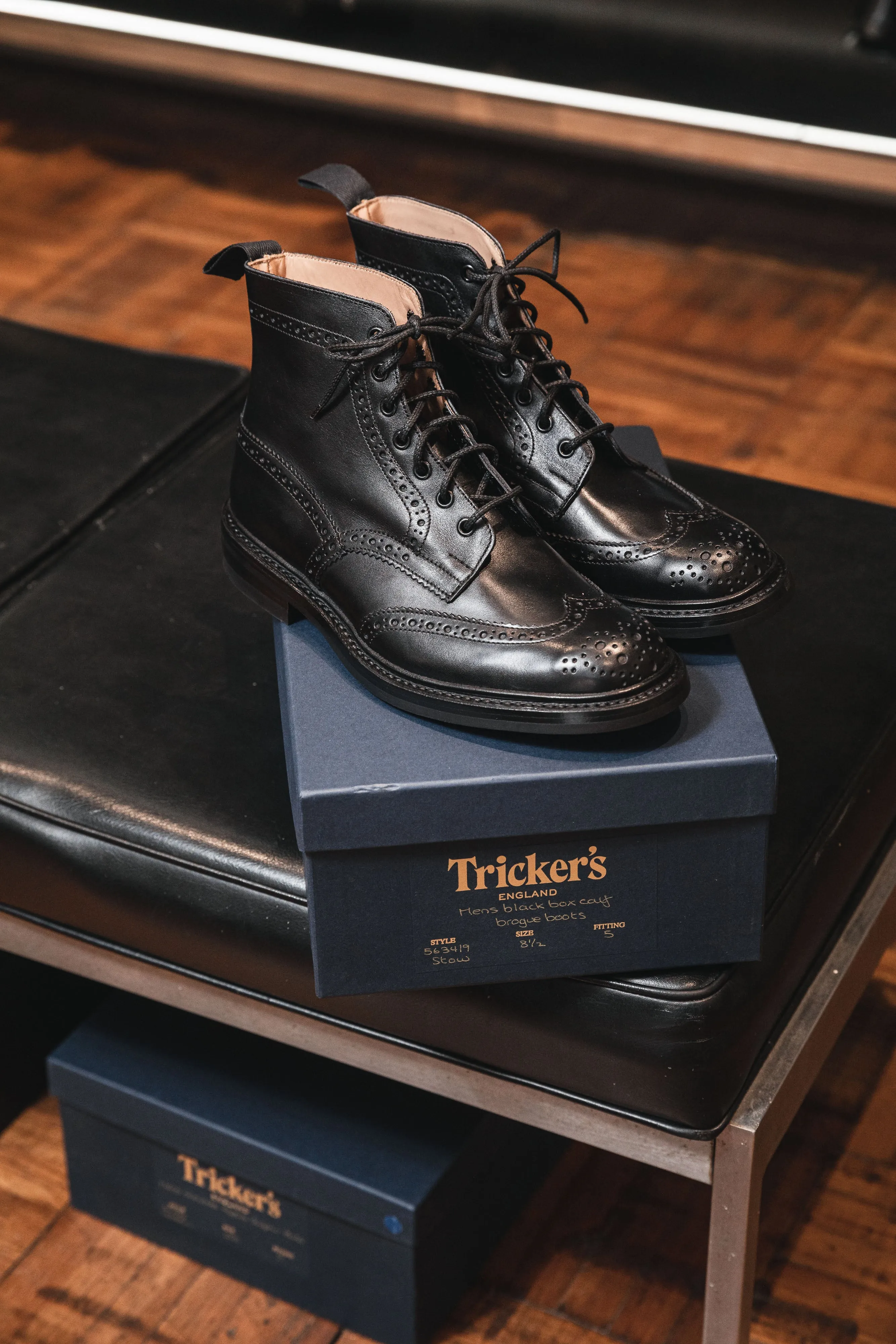 Trickers - Stow Country Boot - Black Box Calf
