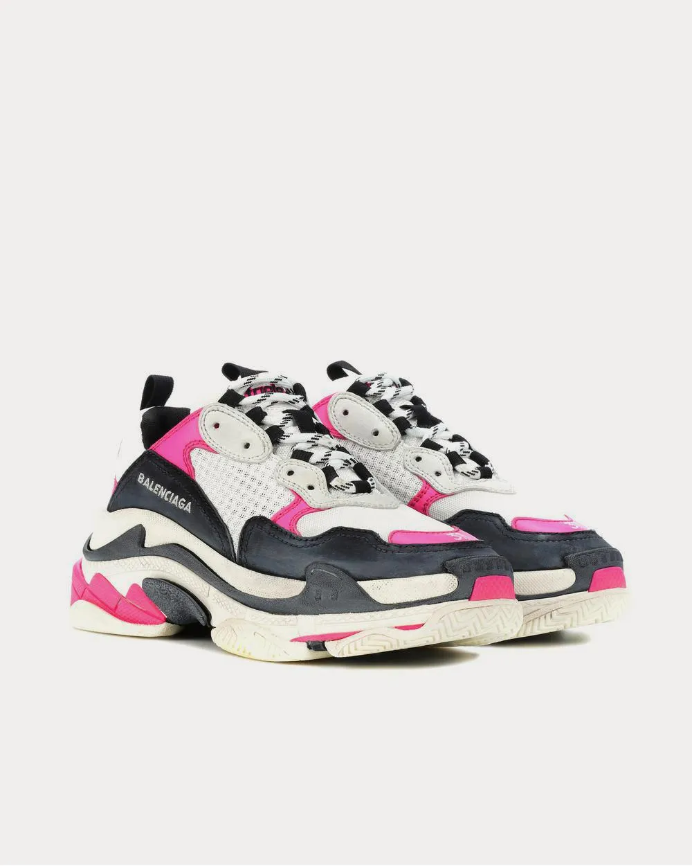 Triple S Rose Fluo Low Top Sneakers