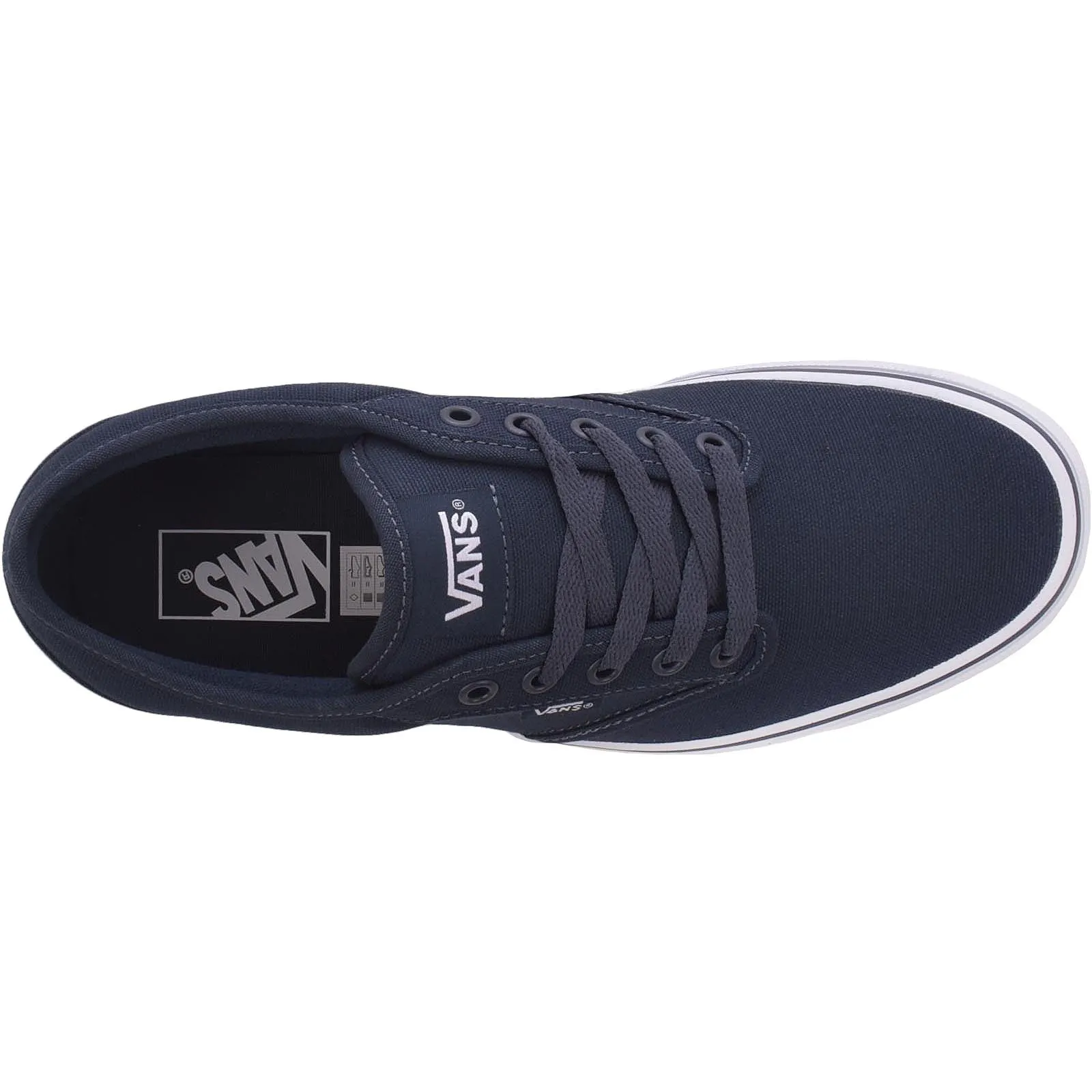 Vans Mens Atwood Canvas Trainers - Navy/White