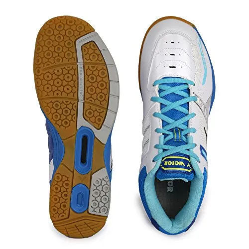 Victor Men Blue / White Badminton Shoe - UK 6.5