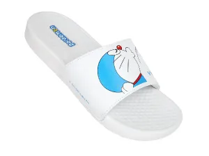 [VICTOR X DORAEMON] 008DRM A White Slippers/Sandals