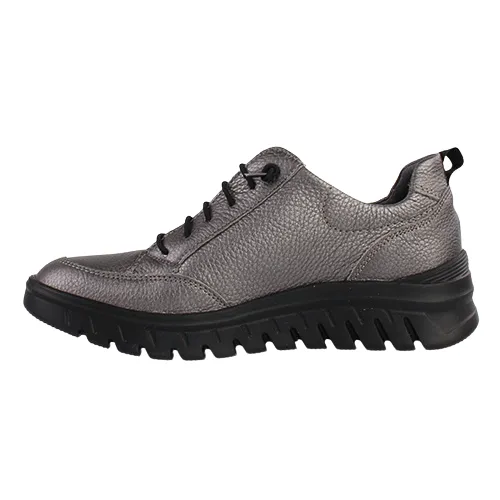 Waldlaufer Ladies Wide fit Trainers -  913002 - Pewter