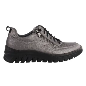 Waldlaufer Ladies Wide fit Trainers -  913002 - Pewter