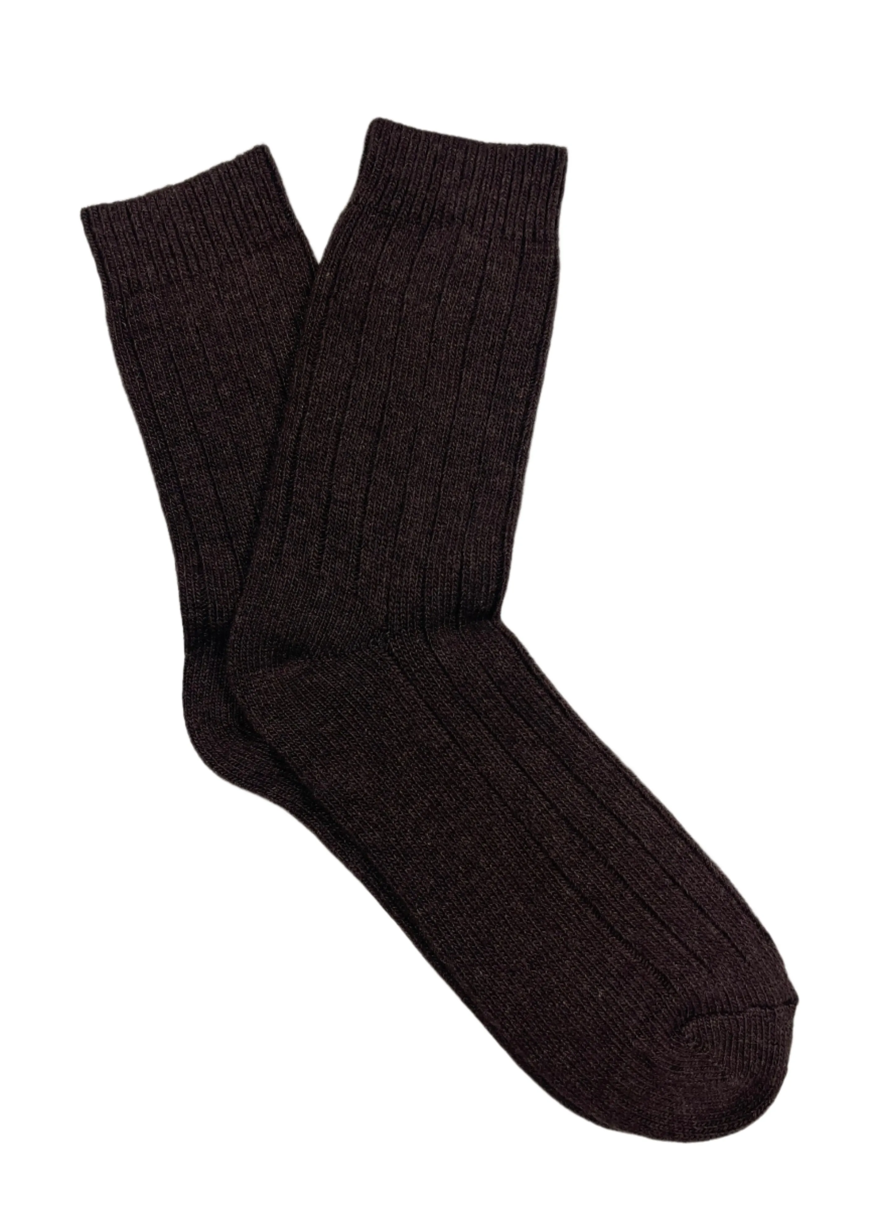 West of Ireland Cashmere Mix Socks | Chocolate