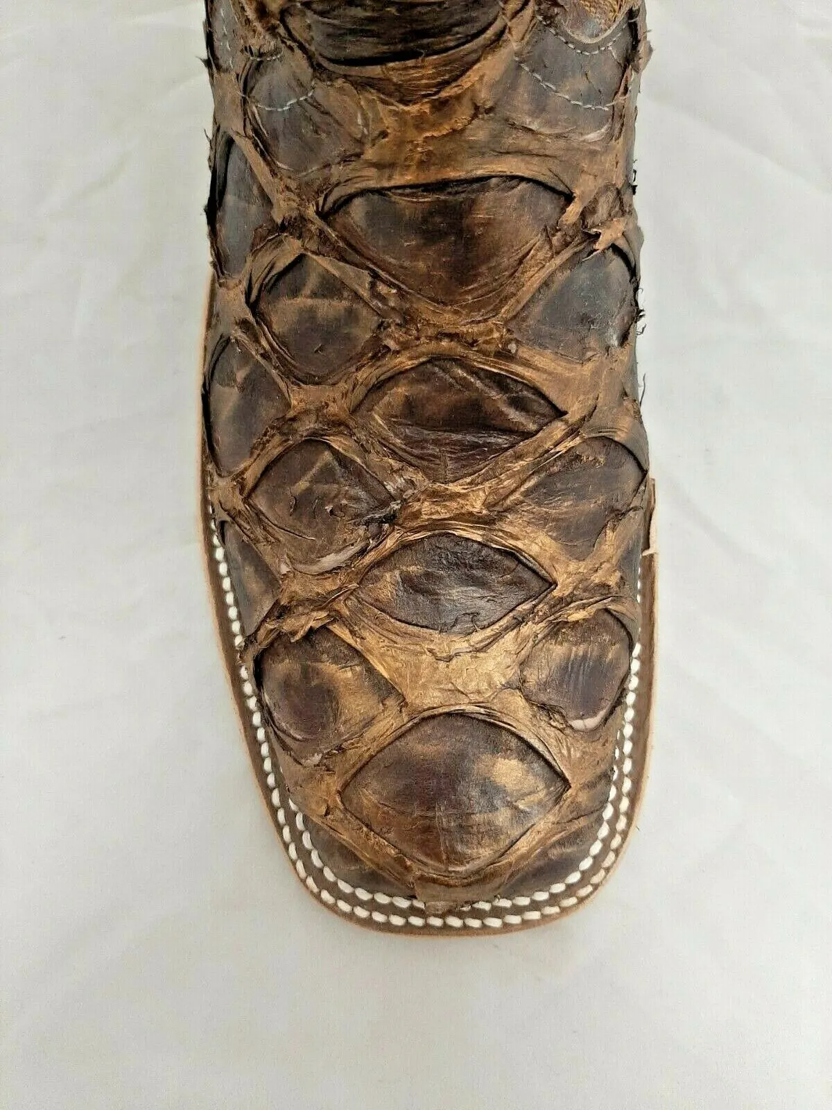 WOMEN'S ANDERSON BEAN BIG BASS BRONZE WESTERN BOOTS 330824 SQUARE TOE