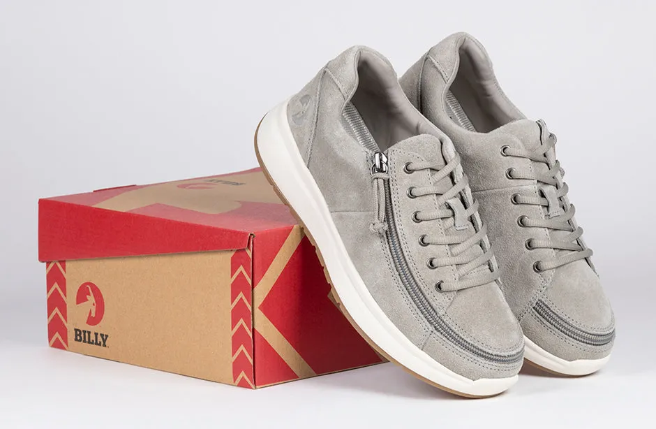 Women's Grey Suede BILLY Comfort Lows