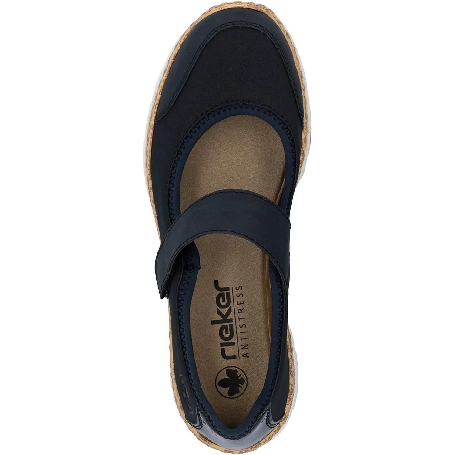 Women's Rieker N42B0-14 Pazifik/Pazifik Synthetic Stretch Nubuck