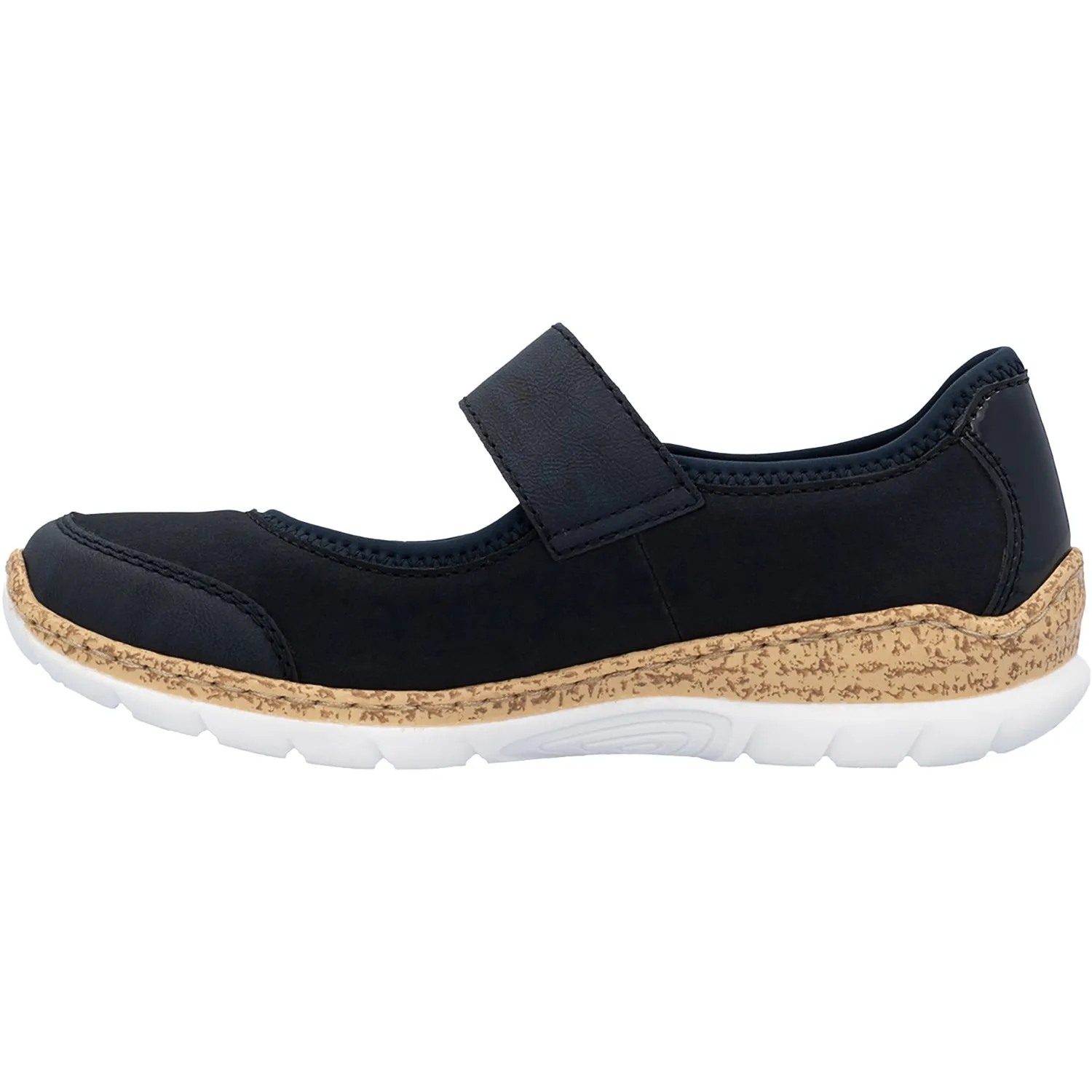 Women's Rieker N42B0-14 Pazifik/Pazifik Synthetic Stretch Nubuck