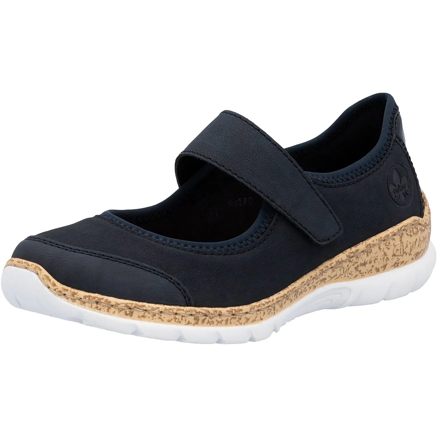 Women's Rieker N42B0-14 Pazifik/Pazifik Synthetic Stretch Nubuck