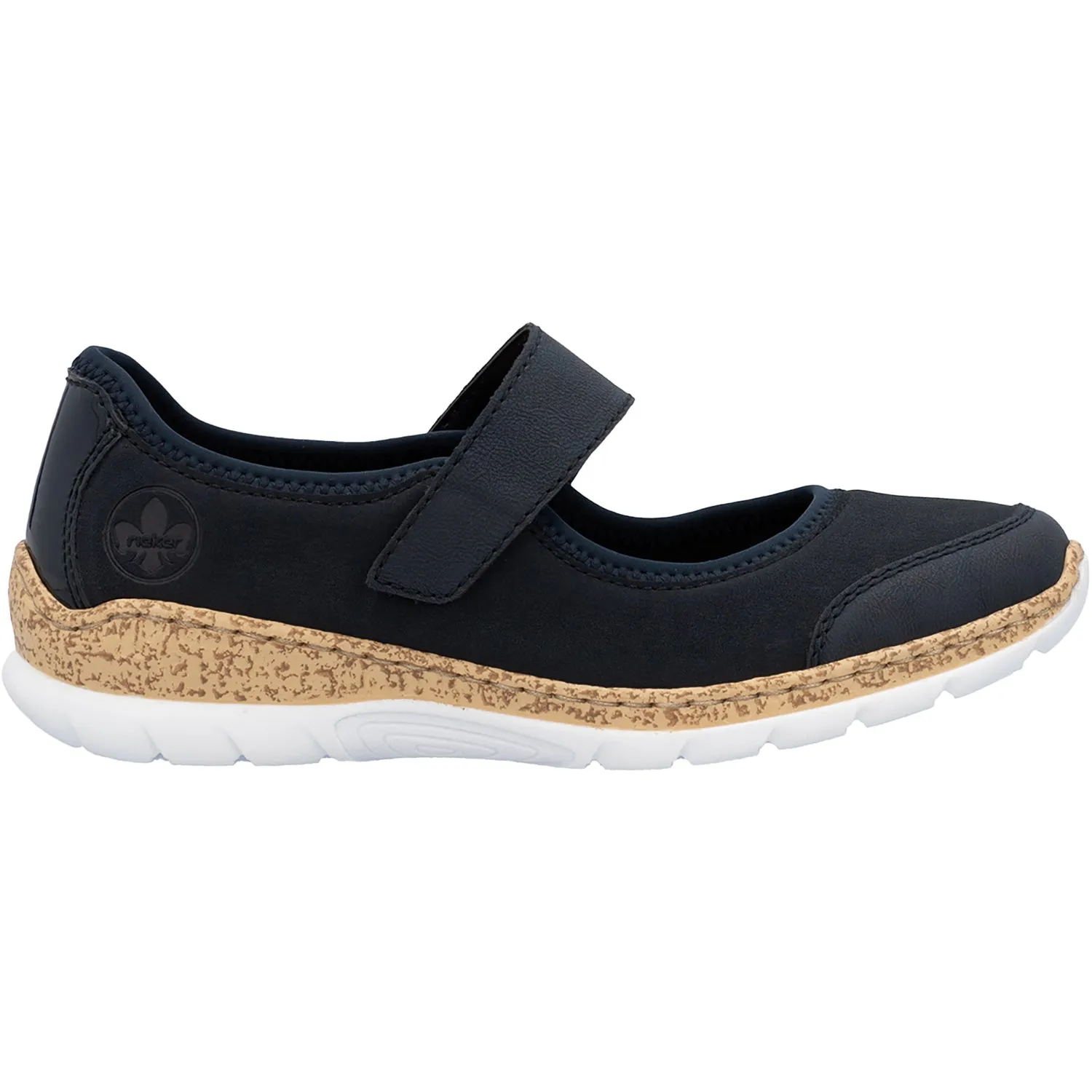 Women's Rieker N42B0-14 Pazifik/Pazifik Synthetic Stretch Nubuck
