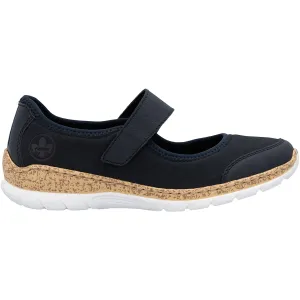 Women's Rieker N42B0-14 Pazifik/Pazifik Synthetic Stretch Nubuck