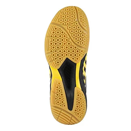 YONEX Court Ace Matrix III Non-Marking Yellow, Black Badminton Shoes - 8 UK