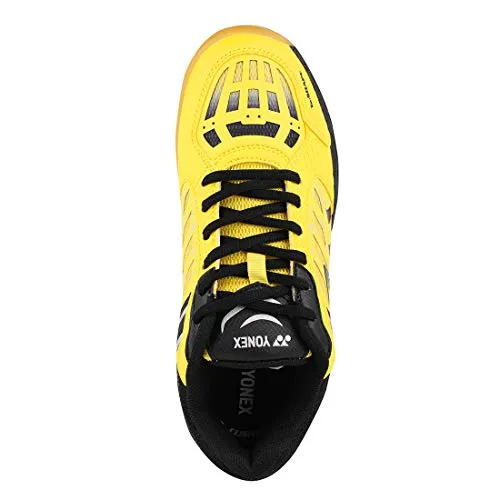 YONEX Court Ace Matrix III Non-Marking Yellow, Black Badminton Shoes - 8 UK
