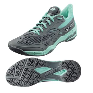 Yonex Power Cushion Cascade Drive Badminton Shoes - Grey / Pale Green
