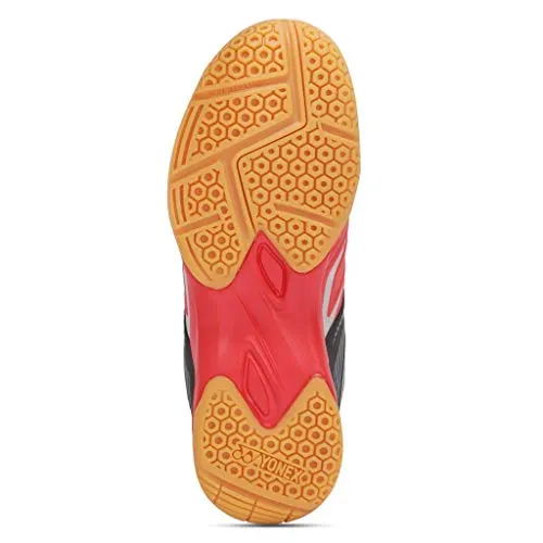 YONEX Unisex Non Marking Badminton Shoes (Tokyo Red, Black, UK 8)